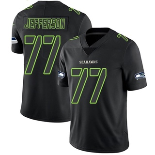 Limited Quinton Jefferson Youth Seattle Seahawks Jersey - Black Impact