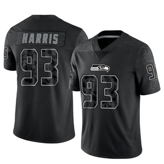 Limited Shelby Harris Youth Seattle Seahawks Reflective Jersey - Black