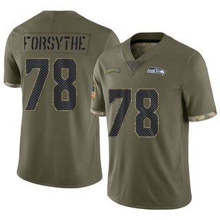 Limited Stone Forsythe Youth Seattle Seahawks 2022 Salute To Service Jersey - Olive