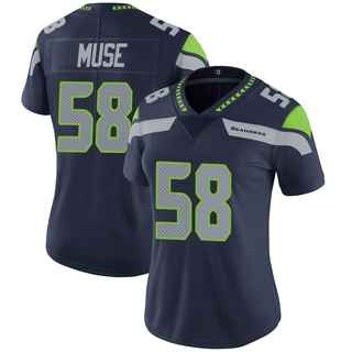 Limited Tanner Muse Women's Seattle Seahawks Team Color Vapor Untouchable Jersey - Navy