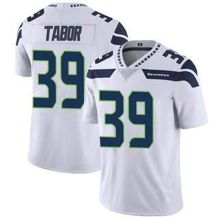 Limited Teez Tabor Men's Seattle Seahawks Vapor Untouchable Jersey - White