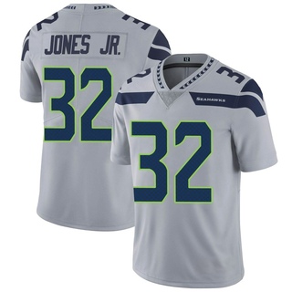 Limited Tony Jones Jr. Men's Seattle Seahawks Alternate Vapor Untouchable Jersey - Gray