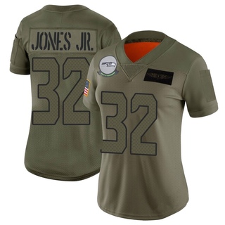 Limited Tony Jones Jr. Women's Seattle Seahawks 2019 Salute to Service Jersey - Camo