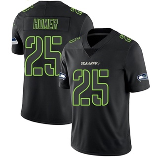 Limited Travis Homer Youth Seattle Seahawks Jersey - Black Impact