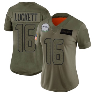Limited Tyler Lockett Women's Seattle Seahawks 2019 Salute to Service Jersey - Camo
