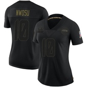 Limited Uchenna Nwosu Women's Seattle Seahawks 2020 Salute To Service Jersey - Black