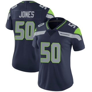Limited Vi Jones Women's Seattle Seahawks Team Color Vapor Untouchable Jersey - Navy
