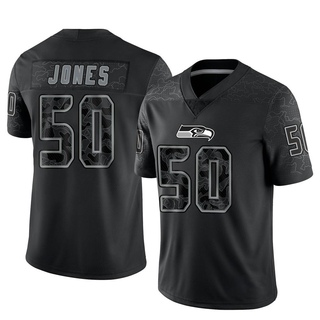 Limited Vi Jones Youth Seattle Seahawks Reflective Jersey - Black