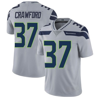 Limited Xavier Crawford Men's Seattle Seahawks Alternate Vapor Untouchable Jersey - Gray