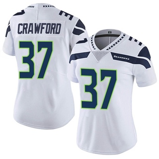 Limited Xavier Crawford Women's Seattle Seahawks Vapor Untouchable Jersey - White