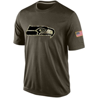 Men's Seattle Seahawks Salute To Service KO Performance Dri-FIT T-Shirt - Olive